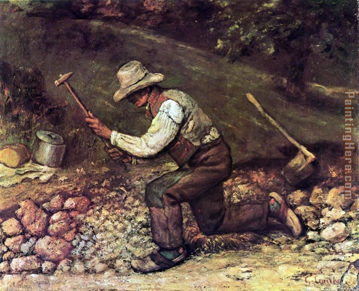 The Stone Breaker painting - Gustave Courbet The Stone Breaker art painting